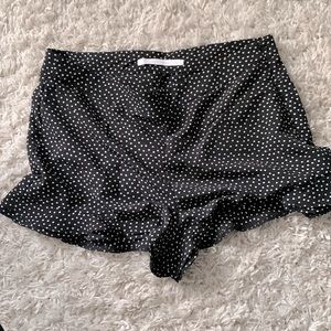 2 skirts and/or shorts per $20. NWOT ZARA Trf polka dot shorts with ruffles.